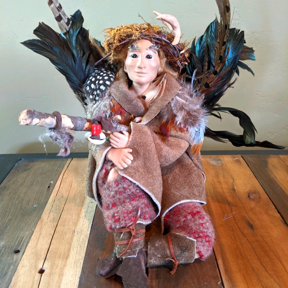 Daydreamers hand sculpted Art Doll Fairy woodsman
